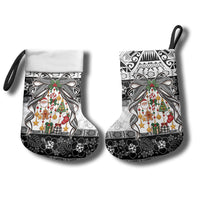Polynesian Tribal Pattern Christmas Bow Christmas Stocking LT9 - Polynesian Pride