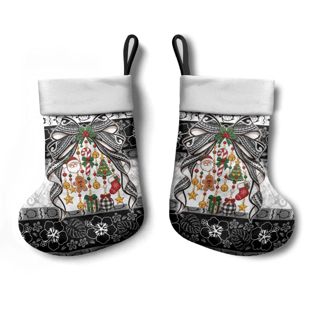 Polynesian Tribal Pattern Christmas Bow Christmas Stocking LT9 - Polynesian Pride