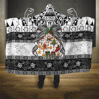 Polynesian Tribal Pattern Christmas Bow Hooded Blanket LT9 - Polynesian Pride