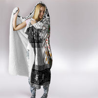 Polynesian Tribal Pattern Christmas Bow Hooded Blanket LT9 - Polynesian Pride