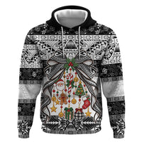 Polynesian Tribal Pattern Christmas Bow Hoodie LT9 Pullover Hoodie Multicolor - Polynesian Pride
