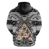 Polynesian Tribal Pattern Christmas Bow Hoodie LT9 - Polynesian Pride