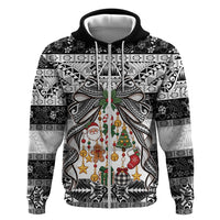 Polynesian Tribal Pattern Christmas Bow Hoodie LT9 Zip Hoodie Multicolor - Polynesian Pride