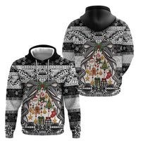 Polynesian Tribal Pattern Christmas Bow Hoodie LT9 - Polynesian Pride