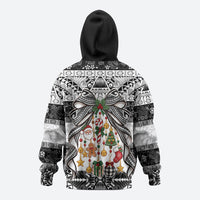 Polynesian Tribal Pattern Christmas Bow Hoodie LT9 - Polynesian Pride