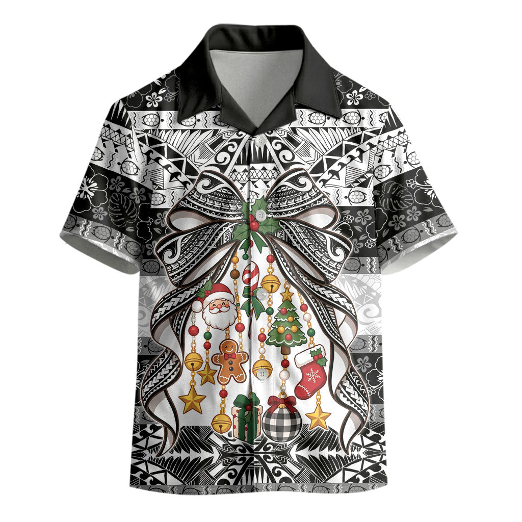 Polynesian Tribal Pattern Christmas Bow Kid Hawaiian Shirt LT9 - Polynesian Pride