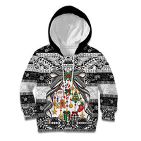 Polynesian Tribal Pattern Christmas Bow Kid Hoodie