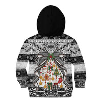 Polynesian Tribal Pattern Christmas Bow Kid Hoodie