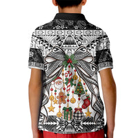 Polynesian Tribal Pattern Christmas Bow Kid Polo Shirt LT9 - Polynesian Pride