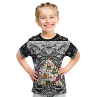 Polynesian Tribal Pattern Christmas Bow Kid T Shirt