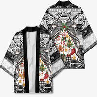 Polynesian Tribal Pattern Christmas Bow Kimono LT9 - Polynesian Pride