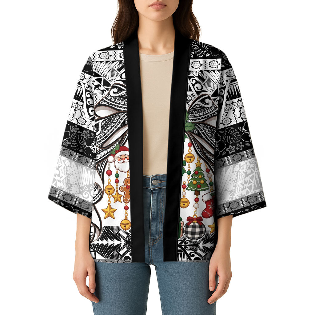 Polynesian Tribal Pattern Christmas Bow Kimono LT9 - Polynesian Pride