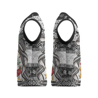 Polynesian Tribal Pattern Christmas Bow Christmas Knitted V-Neck Vest LT9 - Polynesian Pride