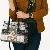 Polynesian Tribal Pattern Christmas Bow Leather Bag LT9 - Polynesian Pride