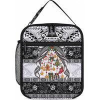 Polynesian Tribal Pattern Christmas Bow Lunch Bag LT9 10.2 × 8.3 × 4.3 inch Multicolor - Polynesian Pride