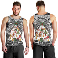 Polynesian Tribal Pattern Christmas Bow Men Tank Top LT9 - Polynesian Pride