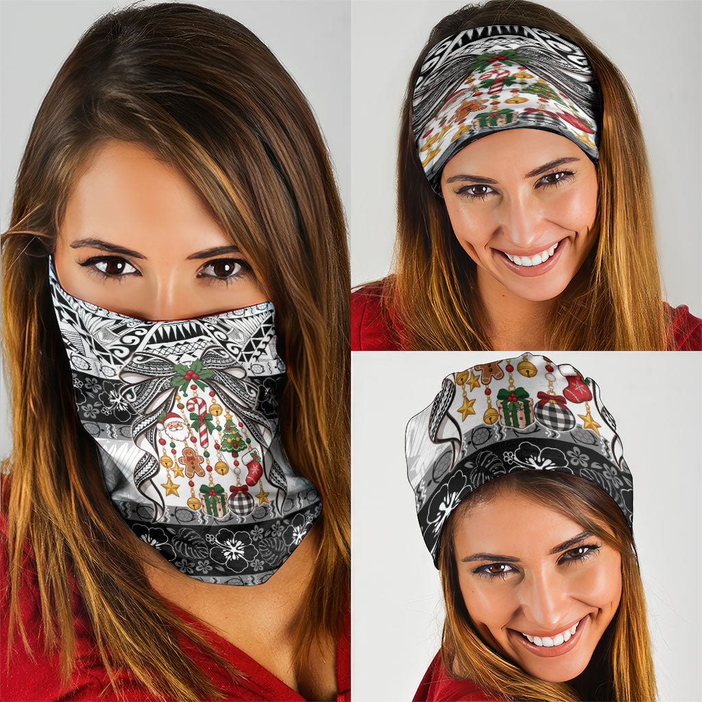 Polynesian Tribal Pattern Christmas Bow Neck Gaiter LT9 - Polynesian Pride
