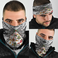 Polynesian Tribal Pattern Christmas Bow Neck Gaiter LT9 - Polynesian Pride