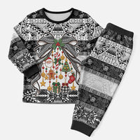 Polynesian Tribal Pattern Christmas Bow Christmas Pajama Set LT9 Men Multicolor - Polynesian Pride