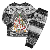 Polynesian Tribal Pattern Christmas Bow Christmas Pajama Set LT9 - Polynesian Pride