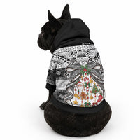 Polynesian Tribal Pattern Christmas Bow Pet Hoodie