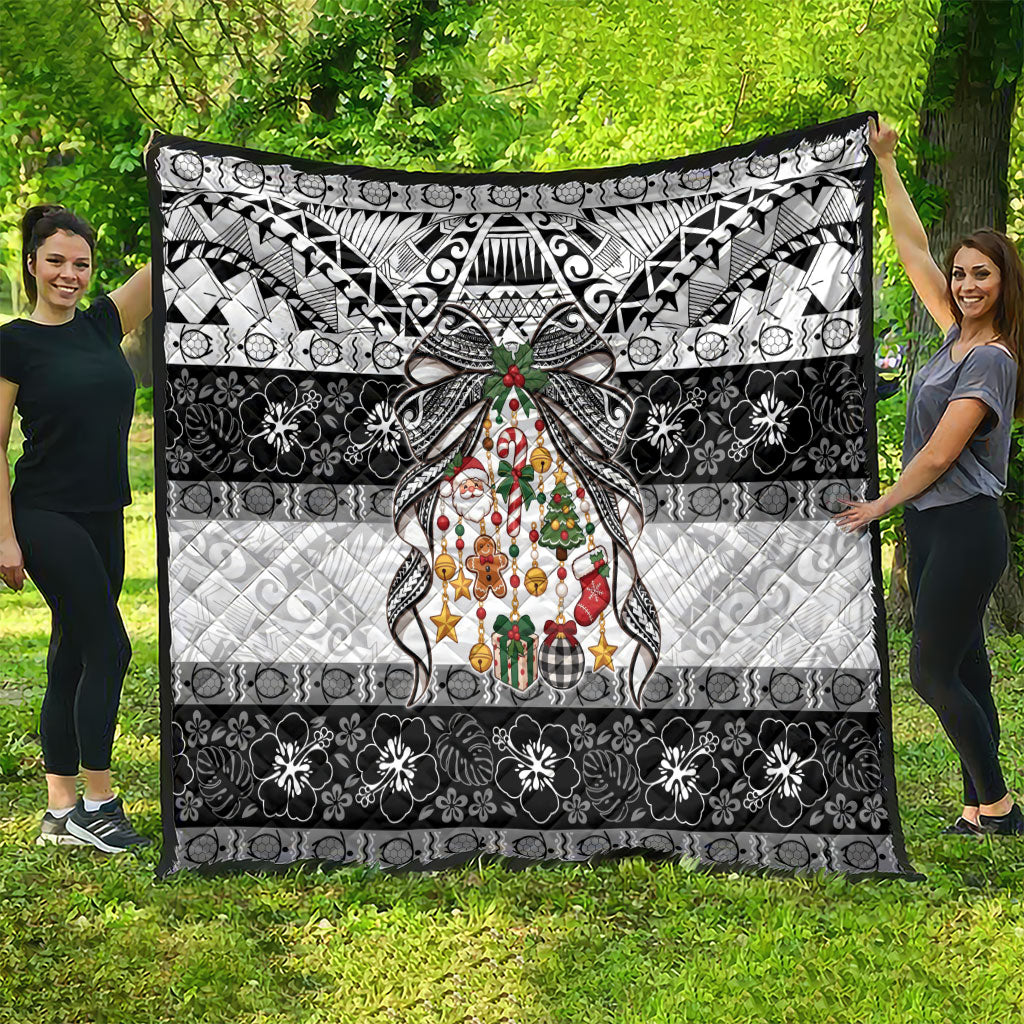 Polynesian Tribal Pattern Christmas Bow Quilt LT9 - Polynesian Pride