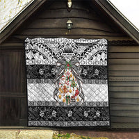 Polynesian Tribal Pattern Christmas Bow Quilt LT9 - Polynesian Pride