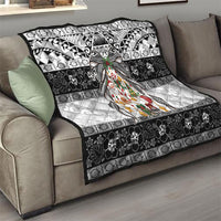 Polynesian Tribal Pattern Christmas Bow Quilt LT9 - Polynesian Pride
