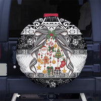 Polynesian Tribal Pattern Christmas Bow Spare Tire Cover LT9 No hole Multicolor - Polynesian Pride