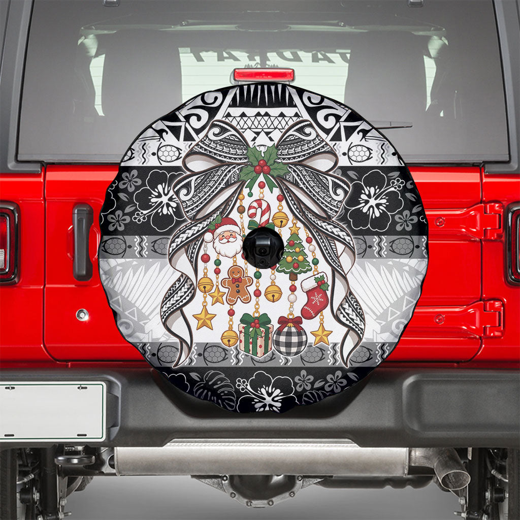 Polynesian Tribal Pattern Christmas Bow Spare Tire Cover LT9 - Polynesian Pride
