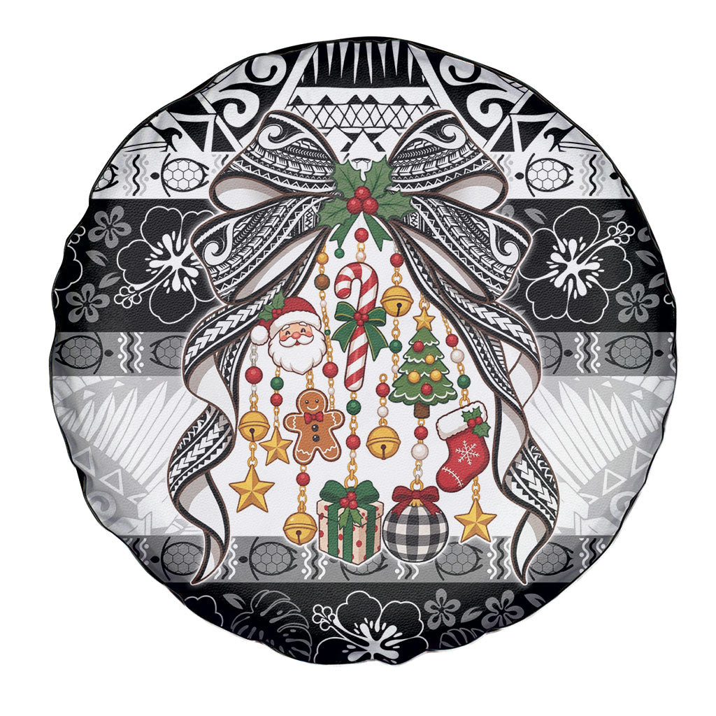 Polynesian Tribal Pattern Christmas Bow Spare Tire Cover LT9 - Polynesian Pride