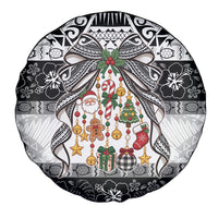 Polynesian Tribal Pattern Christmas Bow Spare Tire Cover LT9 - Polynesian Pride