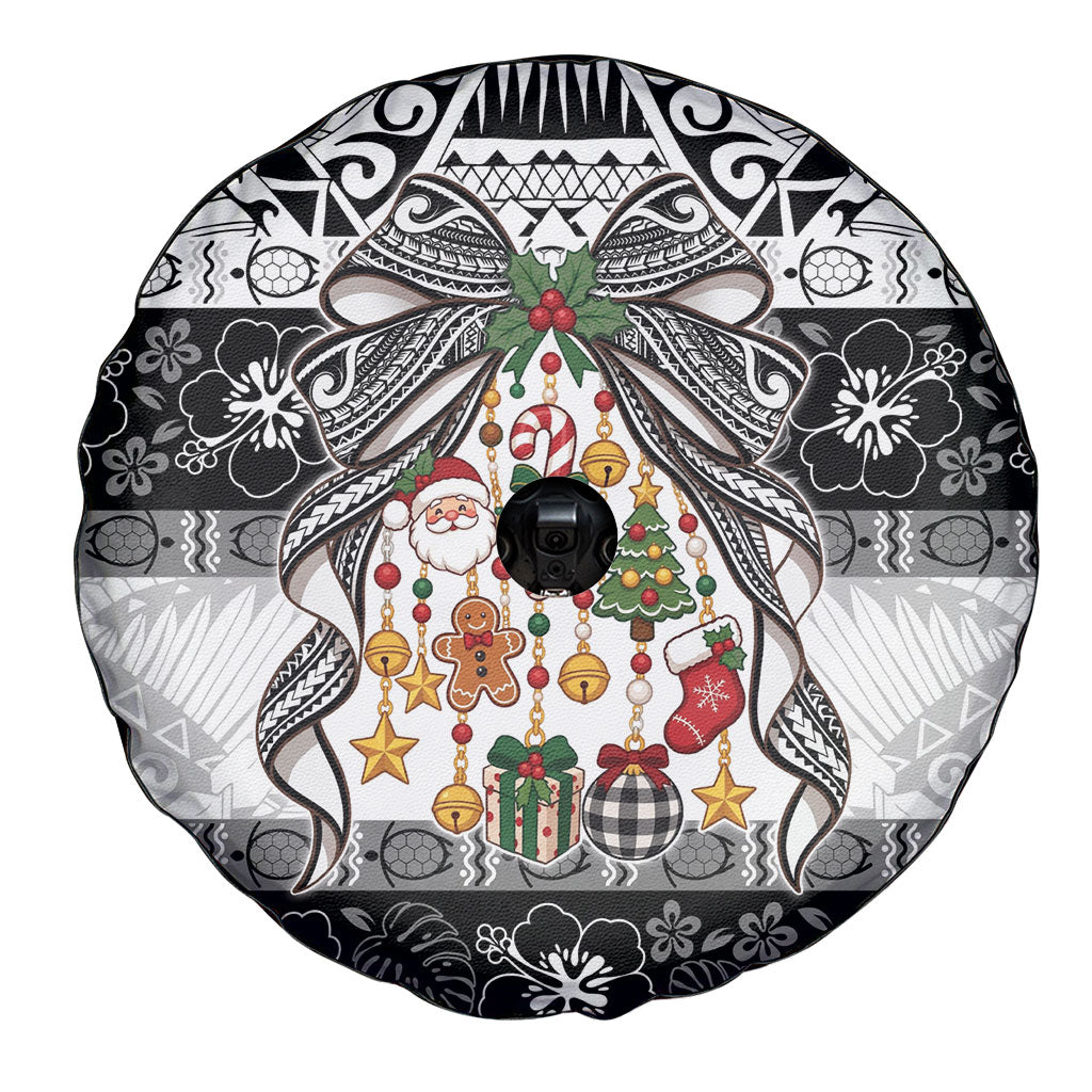 Polynesian Tribal Pattern Christmas Bow Spare Tire Cover LT9 - Polynesian Pride