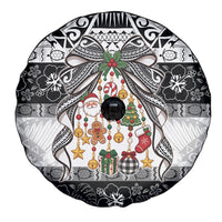 Polynesian Tribal Pattern Christmas Bow Spare Tire Cover LT9 - Polynesian Pride