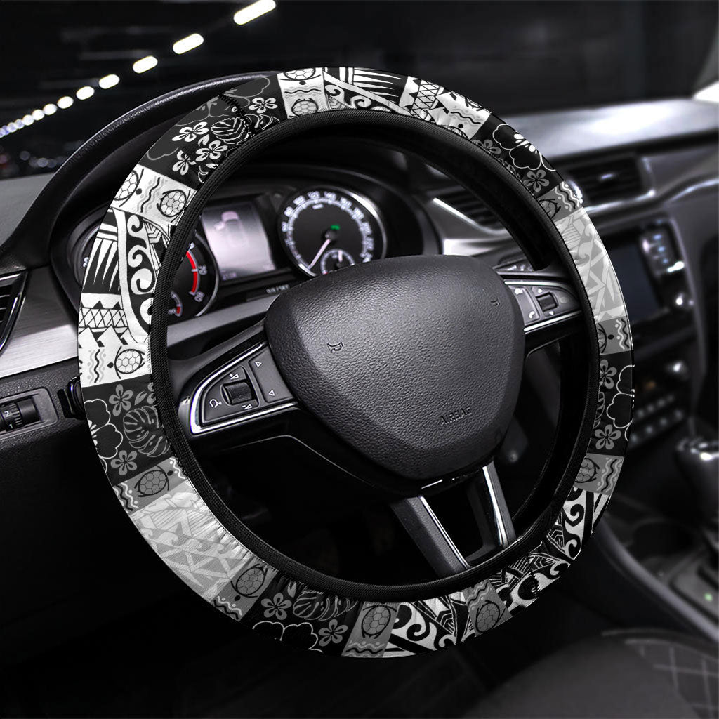 Polynesian Tribal Pattern Christmas Bow Steering Wheel Cover LT9 Universal Fit Multicolor - Polynesian Pride