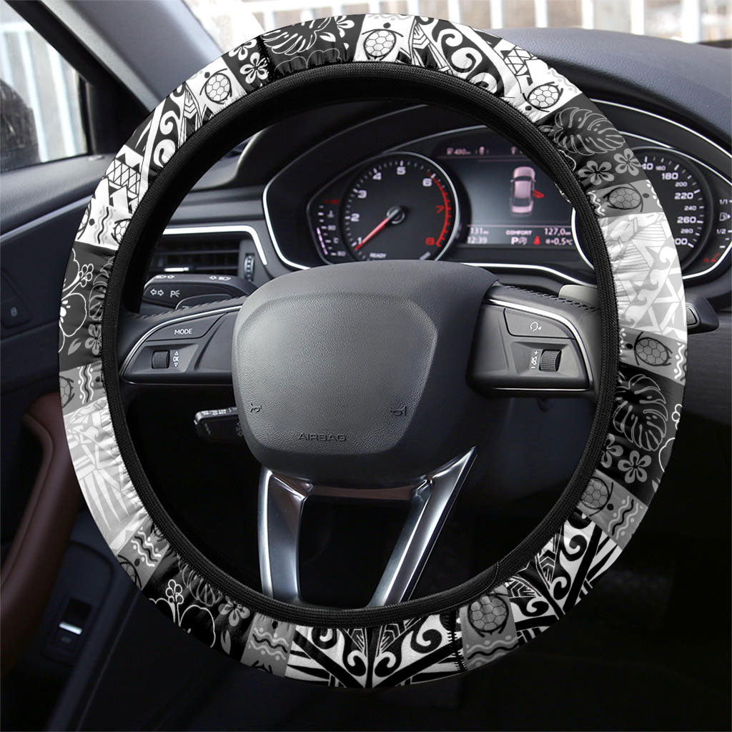 Polynesian Tribal Pattern Christmas Bow Steering Wheel Cover LT9 - Polynesian Pride