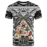 Polynesian Tribal Pattern Christmas Bow T Shirt LT9 Multicolor - Polynesian Pride