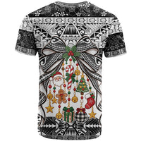 Polynesian Tribal Pattern Christmas Bow T Shirt LT9 - Polynesian Pride