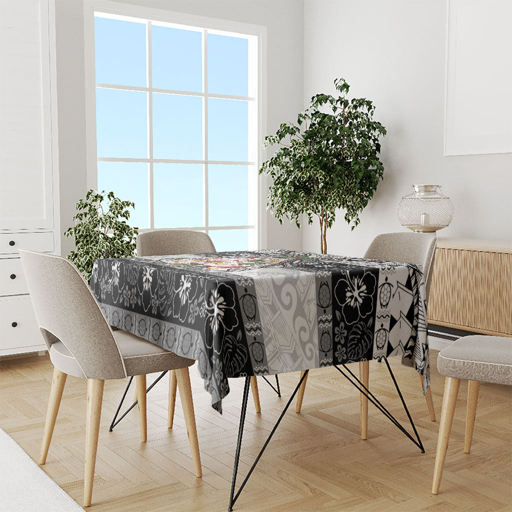 Polynesian Tribal Pattern Christmas Bow Tablecloth