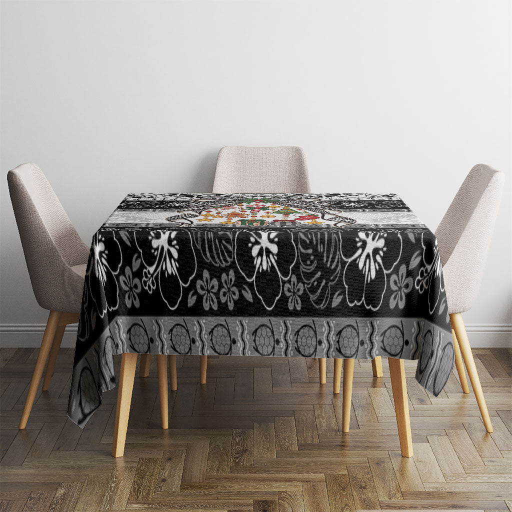 Polynesian Tribal Pattern Christmas Bow Tablecloth