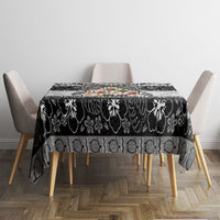 Polynesian Tribal Pattern Christmas Bow Tablecloth