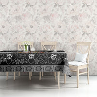 Polynesian Tribal Pattern Christmas Bow Tablecloth