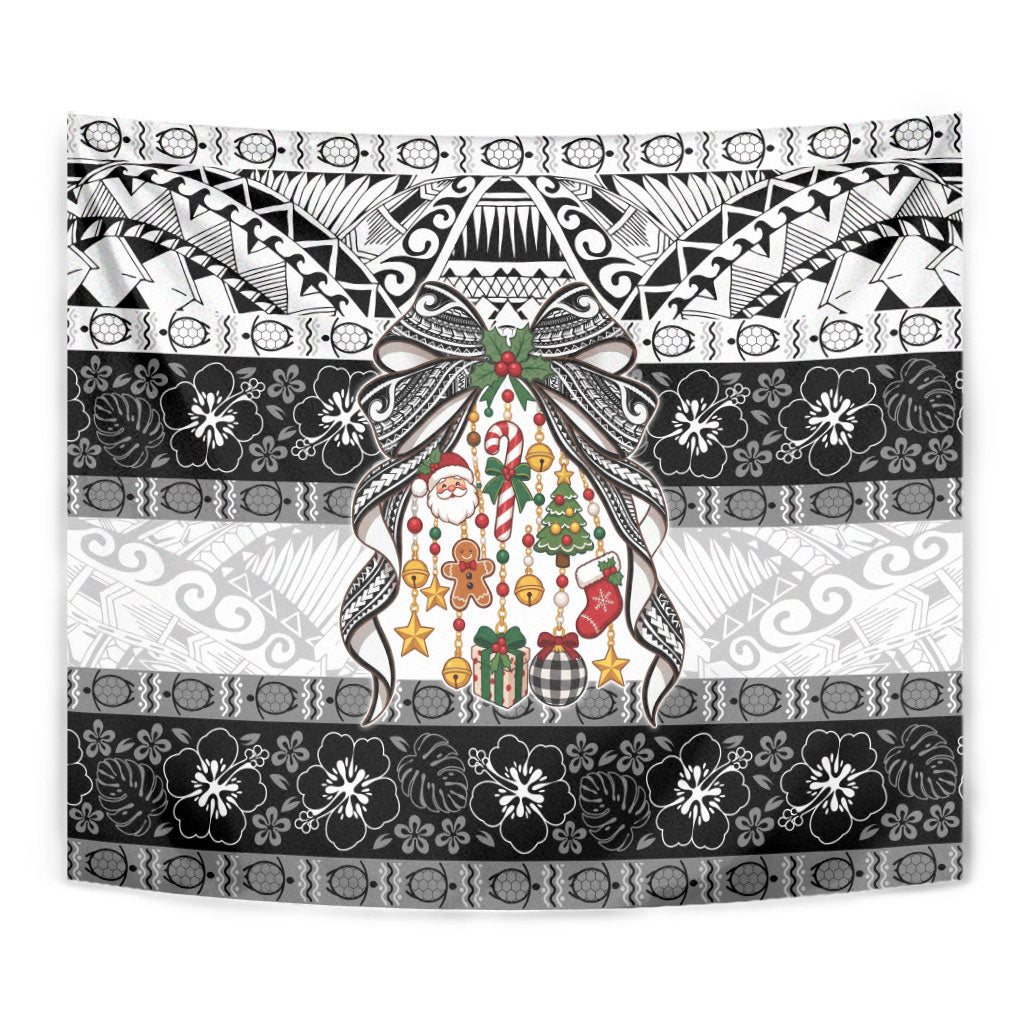 Polynesian Tribal Pattern Christmas Bow Tapestry LT9 - Polynesian Pride