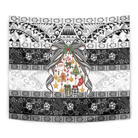Polynesian Tribal Pattern Christmas Bow Tapestry LT9 - Polynesian Pride