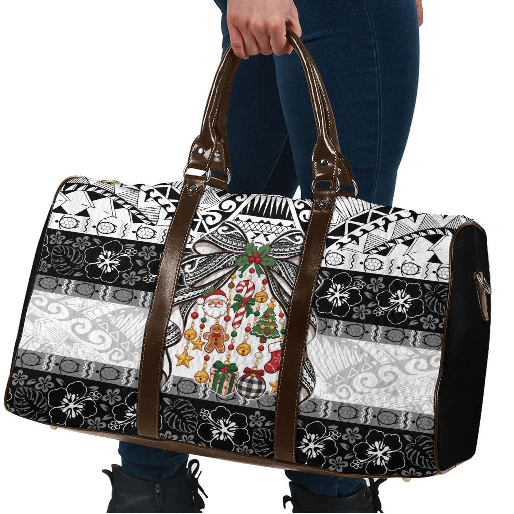 Polynesian Tribal Pattern Christmas Bow Travel Bag