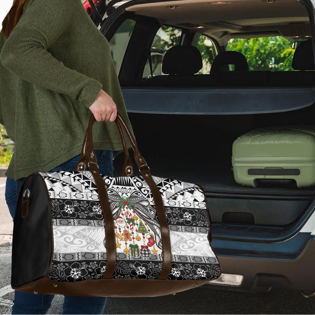 Polynesian Tribal Pattern Christmas Bow Travel Bag