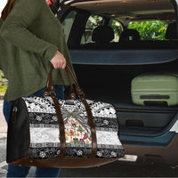 Polynesian Tribal Pattern Christmas Bow Travel Bag