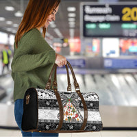 Polynesian Tribal Pattern Christmas Bow Travel Bag
