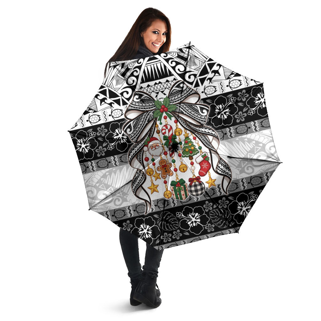 Polynesian Tribal Pattern Christmas Bow Umbrella LT9 - Polynesian Pride