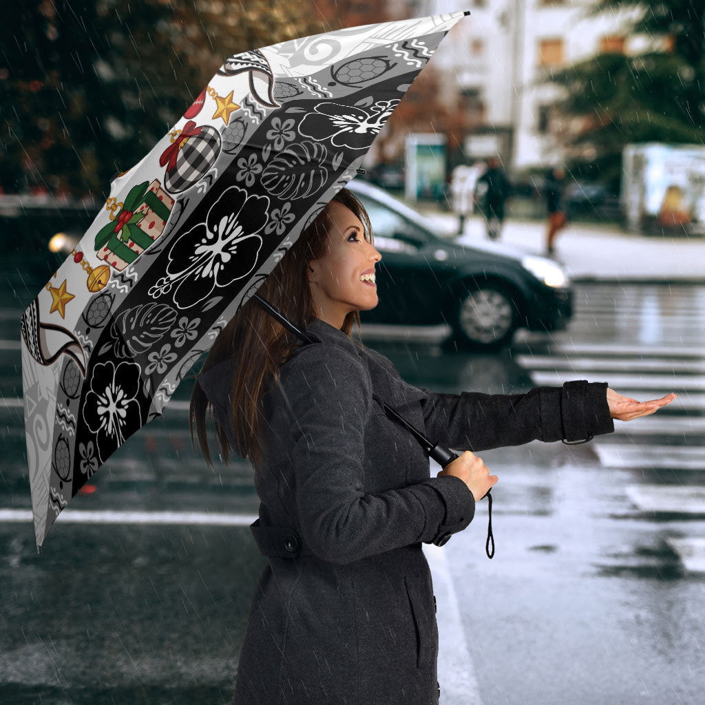 Polynesian Tribal Pattern Christmas Bow Umbrella LT9 - Polynesian Pride